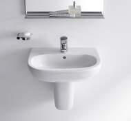 Умывальник DURAVIT D-CODE 550х430х175 отверстие под смеситель, перелив 23105500002