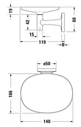 # DURAVIT Starck T , :   0099334600
