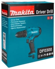 Дрель-шуруповерт MAKITA DF0300 пневматическая , электрическая,320Вт, 0-450/0-1500об/мин, арт.DF0300