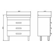 ����� COMFORTY �������-80� (800�860�450) ���������, � ���������, ��� ����� 00004142204