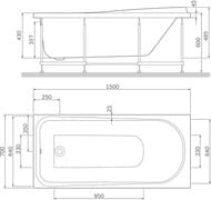 Ванна акриловая AM.PM Like (1500х700) A0 W80A-150-070W-A