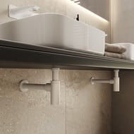 Сифон для умывальника Iddis Optima Home OPTWT00i84  бутылочный, белый матовый