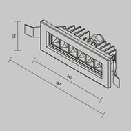 ������� ���������� ���������� Maytoni Ghost (����) O488DL-L6GF4K, 4000K 6�� IP 65, ������