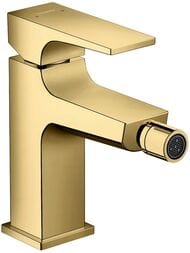 Смеситель Hansgrohe Metropol 32520990 для биде, сливной клапан, полиров золото — миниатюра 1