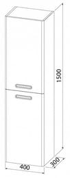 Пенал IDDIS Brick 40 подвесной, белый BRI40W0i97