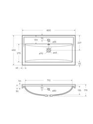 �������� �� �������������� ������� Cezares (800x450x179) ����� CZR-800/450-LV-MR-FS