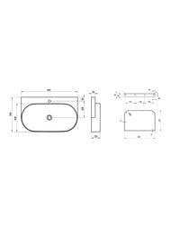 ���������� RAVAK YARD 800 (805�500�125) � ���������� ��� ���������, ����� XJX01280002