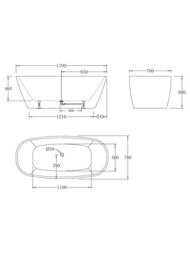 ����� ��������� BelBagno BB72-1700-W0 1700�780�600 ���������������, ��� ��������, �/�, ����: �����