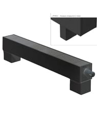 ��������� ��������� Gekon Level (130�1400�130) RAL9005, 1195 ��, ������ �������