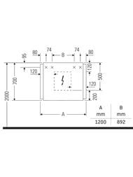 �������-���� Duravit Ketho.2 700�1200�157 � ����������, K27138000000000