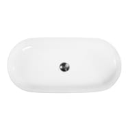 Раковина накладная BelBagno (810х410х135) овальная, без отверстия под смеситель, белая BB1349