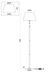 ��������� ���������� Freya Rosemary (�������) FR5190FL-01BS1, 220/240 V, IP 20, �����