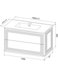 ����� � ��������� IDDIS Oxford Neo 100�� (1006�470�500��) ���������, 2 �����, ����� OXN10W0i95K