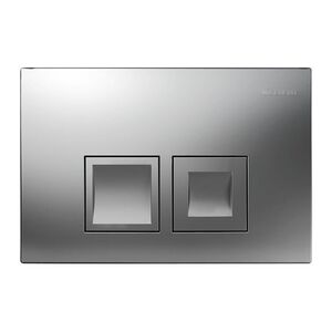 GEBERIT Delta 50 Клавиша смыва, двойной смыв, пластик, хром матовый (для UP172, UP182) 115.135.46.1