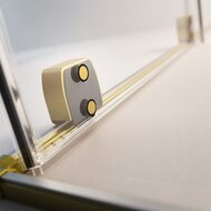 Душевая дверь Radaway Furo SL DWJ (572х2000) левая, стекло 8 мм прозр./золото мат. 10307572-99-01L