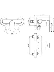 ��������� ��� ���� Ideal Standard CERAFINE O ���������, �������������, ������� ������ BC499XG