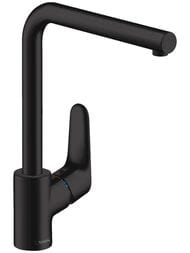 Смеситель Hansgrohe Focus M41 для кухни 280мм поворотный излив черный матовый 31817670 — миниатюра 1