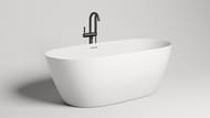 Ванна отдельностоящая Salini Sofia S-Sense 102511G 1650х750х600 иск. камень, белый глянец