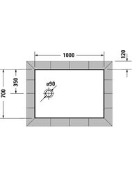 ������ ��������� Duravit Tempano 1400�1000�45 720203000000000