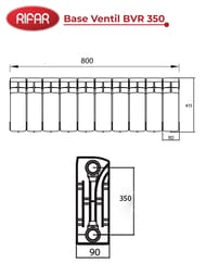 �������� ��������������� Rifar Base Ventil BVR 350 ������ ������ �������., 10 ������, 1390��, �����