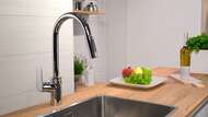 Смеситель Hansgrohe Focus M41 для кухни 240 мм вытяжной поворотный излив хром 31815000