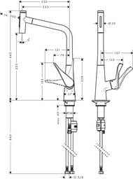 ��������� Hansgrohe Metris Select M71 ��� ����� 320 �������� ��� ����� 73820800