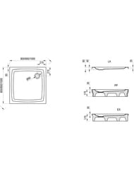 ������� ��������� ������ RAVAK Galaxy Perseus 90 LA (900�900�148) ��������� � ���/�� �����, �����