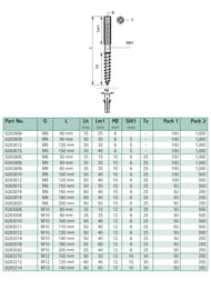 - Walraven BIS Torx M8x180,  6263818