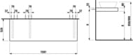 ���������� Laufen CASE 4.0515.0.075.519.1 (1580�520�80) ��� ���������, � ��������, ����������� ���