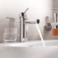 Смеситель Grohe Essence 32898001 для умывальника, однорычажный, S-Size, донный клапан