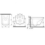 Унитаз подвесной AM.PM Spirit 2.0 FlashClean безободковый, с сиденьем микролифт C701701SC