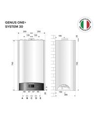 Одноконтурный конденсационный котел ARISTON GENUS ONE+ SYSTEM 30 3302515 — изображение 7