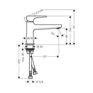 ��������� Hansgrohe Metropol 32503000 ��� �����������, ������������� � ��������, Cool start, ����