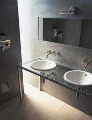Умывальник встраиваемый сверху DURAVIT ARCHITEC 470х170 перелив 0468470000