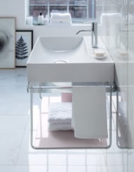 Полка стеклянная для консоли Duravit DuraSquare 420х264 абрикосовый жемчуг 0099668600