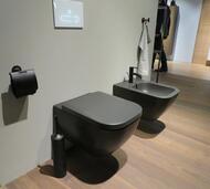 Унитаз подвесной DURAVIT HAPPY D.2 365х540х335 безободковый, антрацит матовый 2222098900
