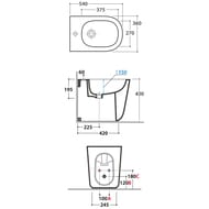 ���� ���������� Globo Lalita LT009BI 540�360�430 �������, ���. ��� ���������, ������, ����: �����