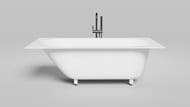 Ванна встраиваемая Salini Ornella 1700х750х600 иск. камень S-Stone, белый матовый 102321M