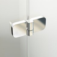 Душевой уголок RAVAK BRILLIANT BSDPS-90/90L (895х895х1950) распашная дверь, стекло, хром+Transparent