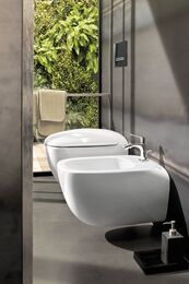 Сиденье для унитаза Geberit Citterio с микролифтом, петли металлические 500.540.01.1