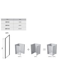 ������� ������ RAVAK SMARTLINE SMPS-90L (885-900�1900) �����, ������, ����+Transparent