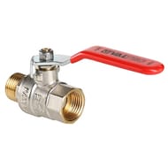 Кран шаровый 1 1/2"ВН VALTEC BASE красная ручка VT.215.N.08