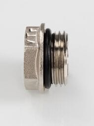 Футорка VALTEC  1/2"Н х 1/4"В с EPDM кольцом, латунь никелированная, VTr.585.N.0402