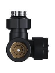 Узел нижнего подключения термостатический угловой Royal Thermo Design Pro 15мм М30х1,5, черный — изображение 4