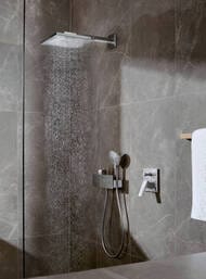 Верхний душ Hansgrohe Raindance E 300 1jet с настенным держателем, черный матовый 26238670