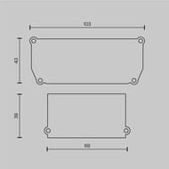 �������� ������������ Maytoni Technical (��������) ALM012EC-SC-B ������ 2��. + ����������� ������ 2��. ��� �������, ������