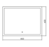 ������� Silver Mirrors ������ (800�600) LED-���������, ������, ������ ��-1747