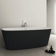Ванна акриловая Ideal Standard Lux DEA 1800х800х610 отдельностоящая, с обвязкой, черная K8721V3