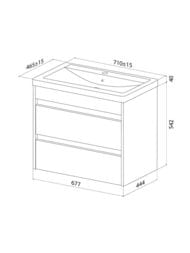 ����� � ������������ IDDIS Zodiac X 710�465�582 ���������, 2 �����, ����� ZDX70W0i95K