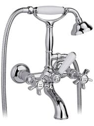 Смеситель Nicolazzi Dames Anglaises для ванны настенный, с душем и держателем, хром 1402CR18 — миниатюра 1